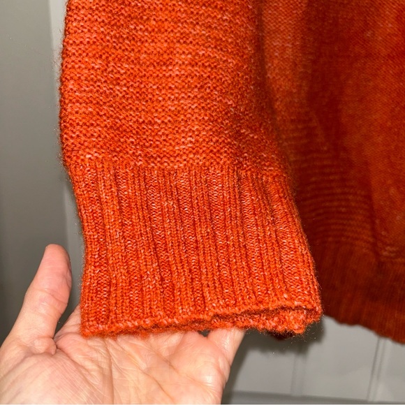 Bibi Women's Orange Rust Sweater - Picture 4 of 7